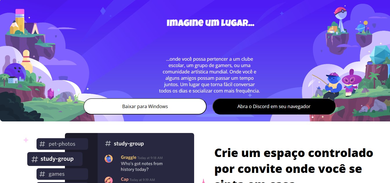 Imagem do projeto clone discord